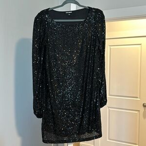 Size large black sequin Steve Madden dress